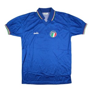 Italy 1990-91 Home Shirt (#9) ((Excellent) M) Italy 1990-91 Home Shirt (#9) ((Excellent) M)