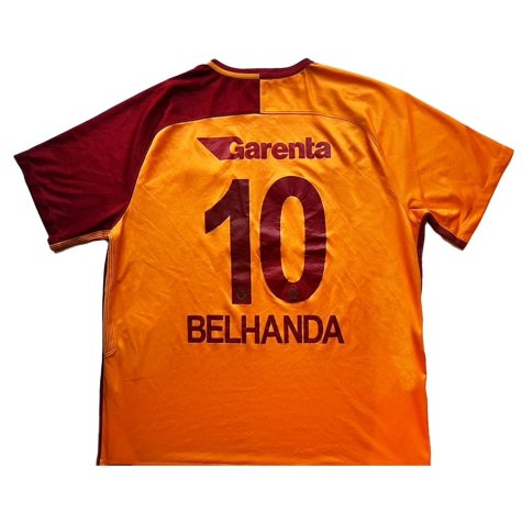 Galatasaray 2017-18 Home Shirt (Belhanda #10) ((Very Good) XXL)