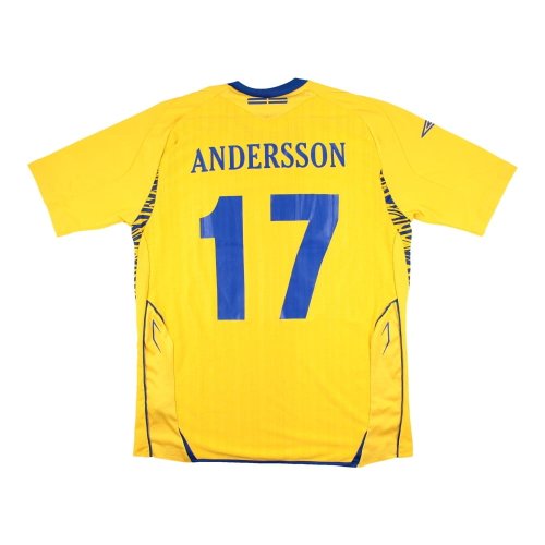 Sweden 2007-08 Home Shirt (Andersson #17) ((Excellent) L)
