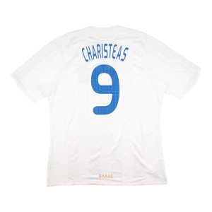 Greece 2008-09 Away Shirt (Charistea #9) ((Very Good) XL) Greece 2008-09 Away Shirt (Charistea #9) ((Very Good) XL)