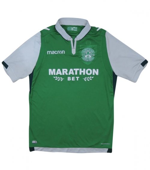 2017-18 Hibernian Home Shirt (XL) (Excellent)