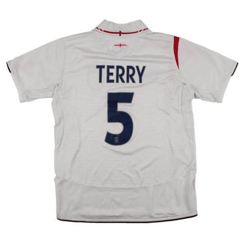 England 2005-2007 Home Shirt (Boys 12-13y) Terry #5 (Fair)