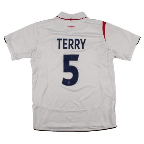 England 2005-2007 Home Shirt (Boys 9-10y) Terry #5 (Fair)