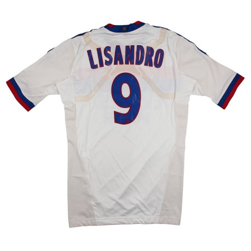 Lyon 2011-12 Player Issue Home Shirt (XL) Lisandro #9 (With Player Issue Bag) (Good)