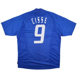 France 2002-04 Home Shirt (XL) Cisse #9 (Excellent) France 2002-04 Home Shirt (XL) Cisse #9 (Excellent)