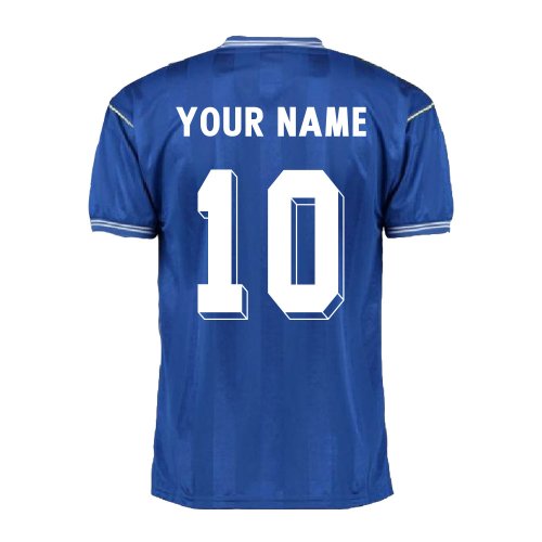 Score Draw Everton 1986 Home Shirt (Your Name)