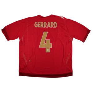 England 2006-08 Away Shirt (3XL) Gerrard #4 (Excellent)