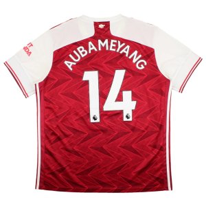 Arsenal 2020-21 Home Shirt (XL) Aubameyang #14 (Very Good)