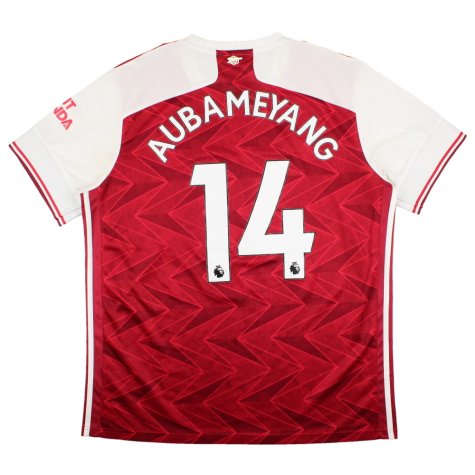 Arsenal 2020-21 Home Shirt (XL) Aubameyang #14 (Very Good)