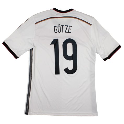 Germany 2014-15 Home Shirt (M) Gotze #19 (Excellent)