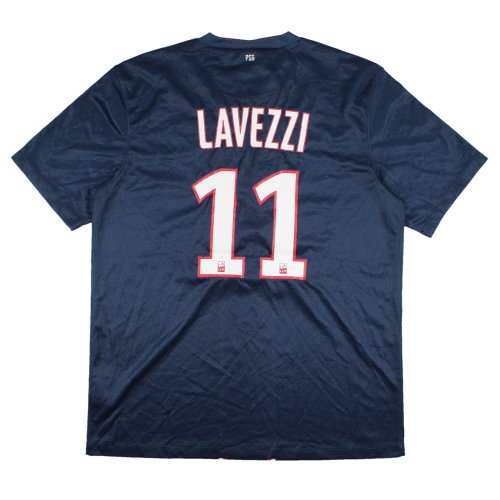 PSG 2012-13 Home Shirt (L) Lavezzi #11 (Very Good)