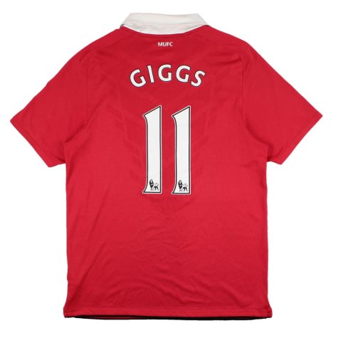 Manchester United 2010-11 Home Shirt (M) Giggs #11 (Excellent)