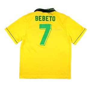Brazil 1993-95 Home Shirt (Bebeto #7) (M) (Very Good) Brazil 1993-95 Home Shirt (Bebeto #7) (M) (Very Good)
