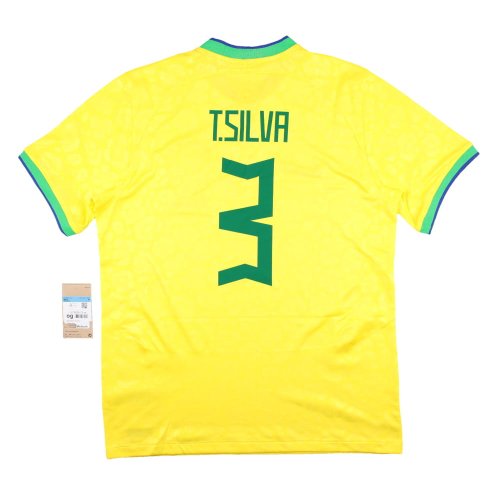 Brazil 2022-23 Home Shirt (T.Silva #3) (M) (BNWT)