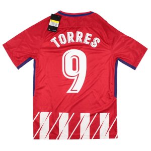 Atletico Madrid 2017-18 Home Shirt (Torres #9) (S) (Mint)