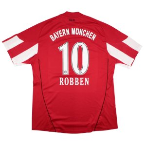 Bayern Munich 2010-11 Home Shirt (XL) Robben #10 (Excellent)