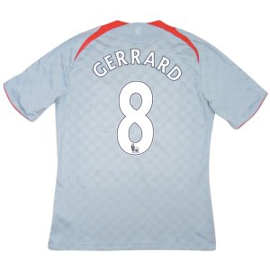 Liverpool 2008-09 Away Shirt (Gerrard #8) (L) (Very Good)