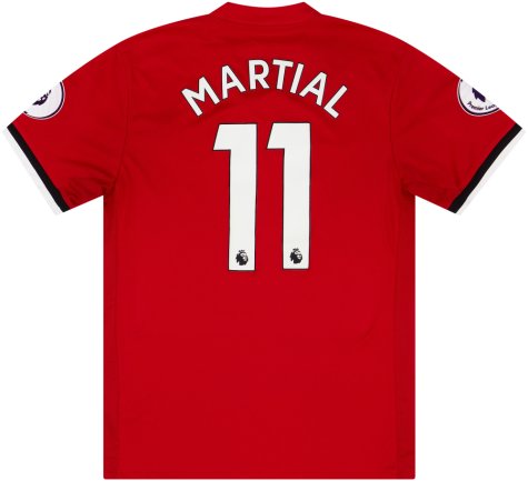 Manchester United 2017-18 Home Shirt (Martial #11) (L) (Good)