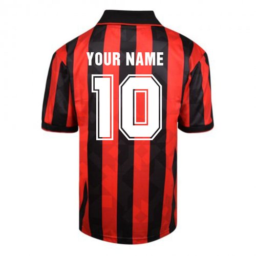 Score Draw AC Milan 1994 Retro Football Shirt (Your Name)