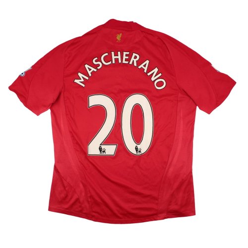 Liverpool 2008-10 Home Shirt (XL) Mascherano #20 (Very Good)