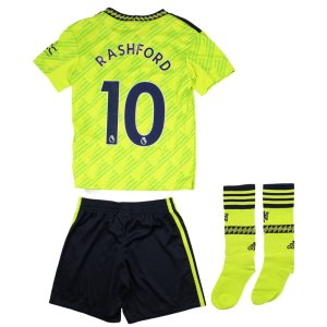 Manchester United 2022-23 Third Mini Kit (Age 5) (Rashford #10) (Excellent)