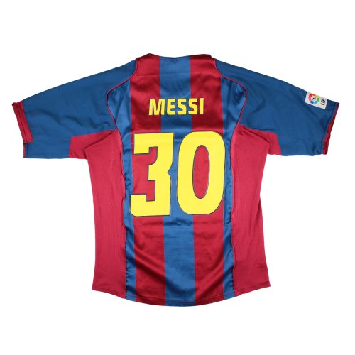 Barcelona 2004-2005 Home Shirt (L) Messi #30 (Very Good)