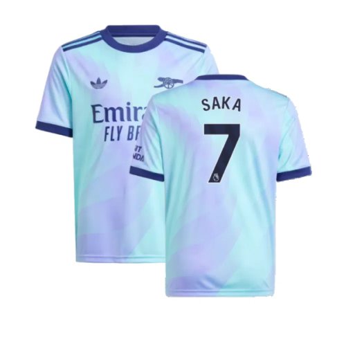 Arsenal 2024-25 Third Shirt (7-8y) Saka #7 (Excellent)