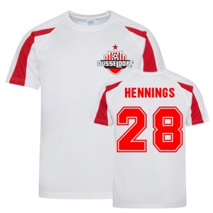 Rouwen Hennings Dusseldorf Sports Training Jersey (White) Rouwen Hennings Dusseldorf Sports Training Jersey (White)