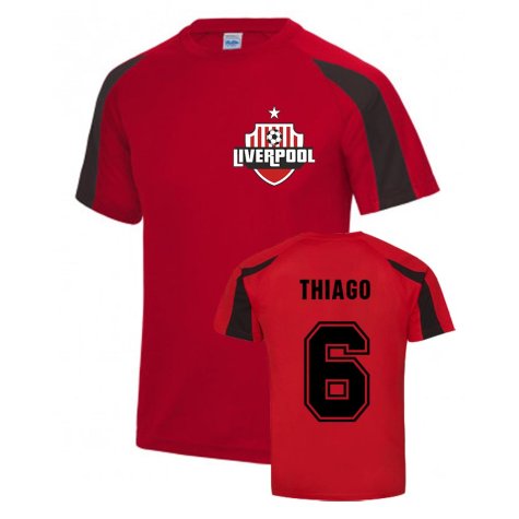 Thiago Liverpool Sports Training Jersey (Red)