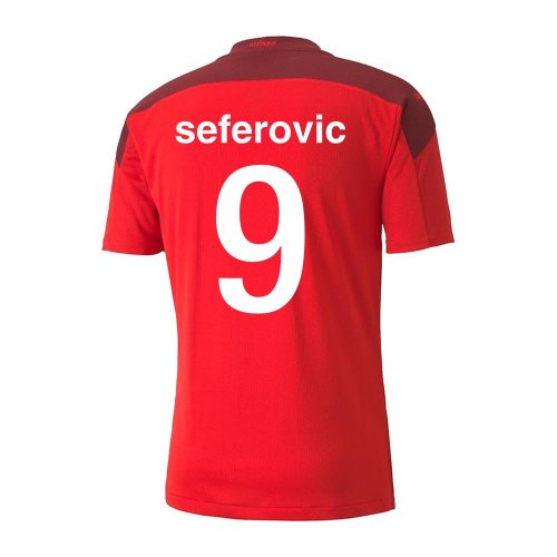 2020-2021 Switzerland Home Puma Football Shirt (Kids) (SEFEROVIC 9)