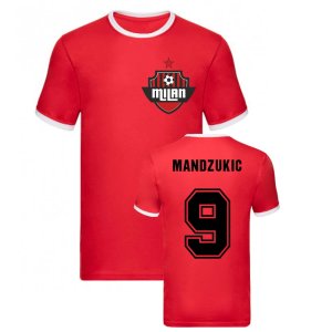 Mario Mandzukic Milan Ringer Tee (Red) Mario Mandzukic Milan Ringer Tee (Red)