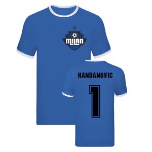 Samir Handanovic Milan Ringer Tee (Blue)