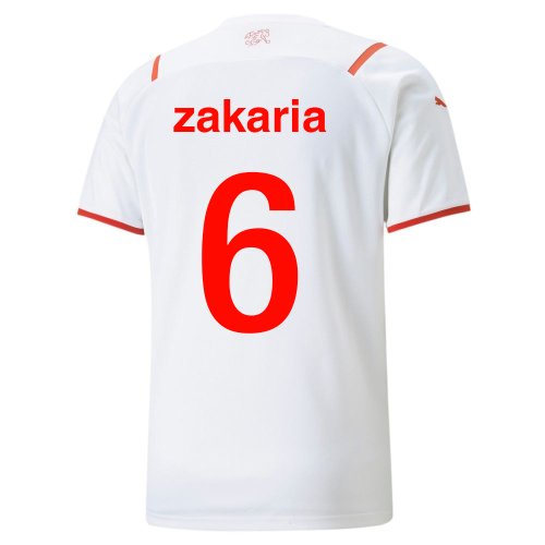 2021-2022 Switerland Away Shirt (Zakaria 6)