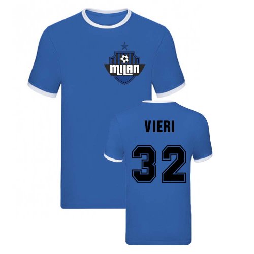 Christian Vieri Milan Ringer Tee (Blue)