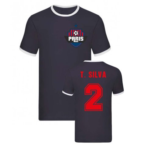 Thiago Silva Paris Ringer Tee (Navy)