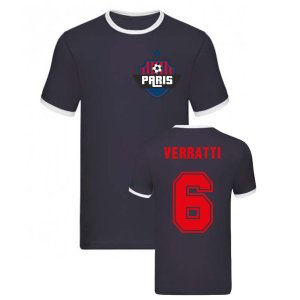 Marco Verratti Paris Ringer Tee (Navy) Marco Verratti Paris Ringer Tee (Navy)