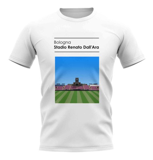 Stadio Renato Dall\'Ara Bolgna Stadium T-Shirt (White)