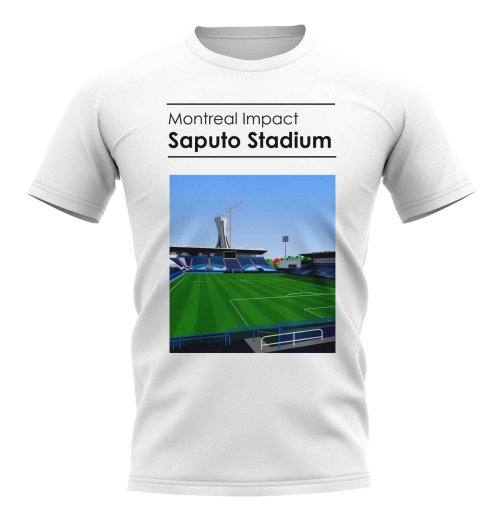 Saputo Stadium Montreal Impact Stadium T-Shirt (White)