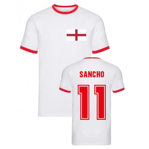 Jaden Sancho England Ringer Tee (White)