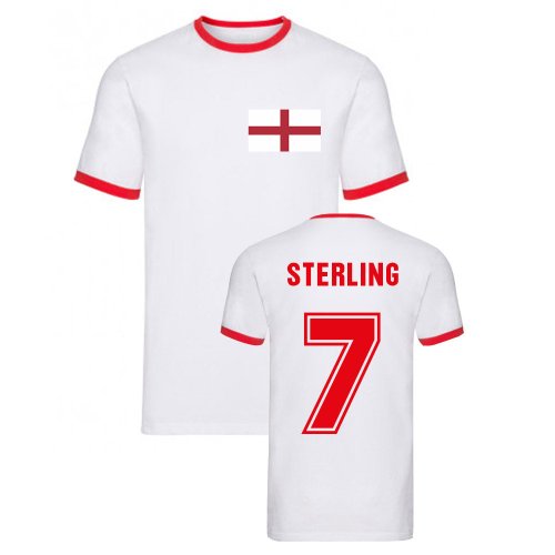 Raheem Sterling England Ringer Tee (White)