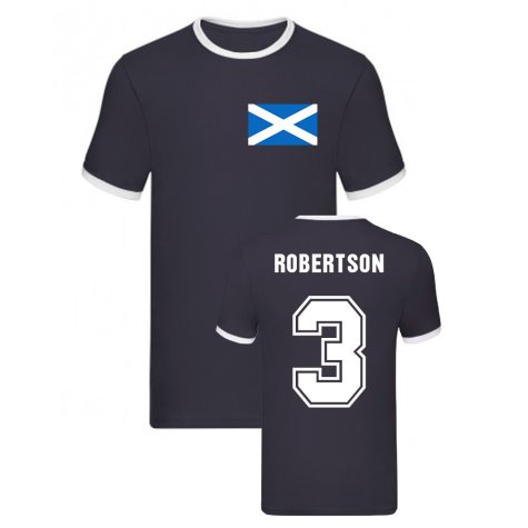 Andy Robertson Scotland Ringer Tee (Navy)