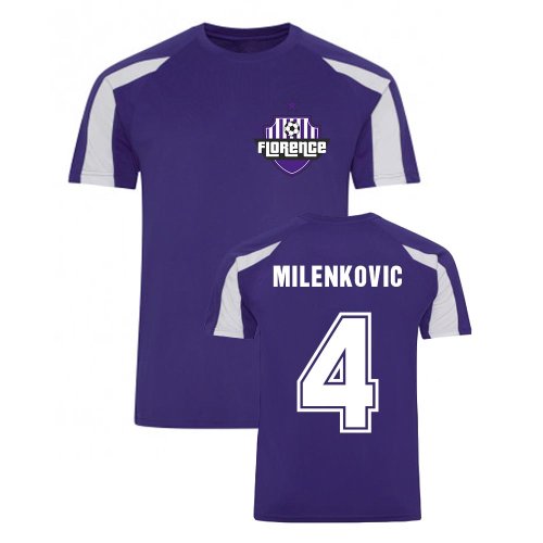 Nikola Milenkovic Fiorentina Sports Training Jersey (Purple)