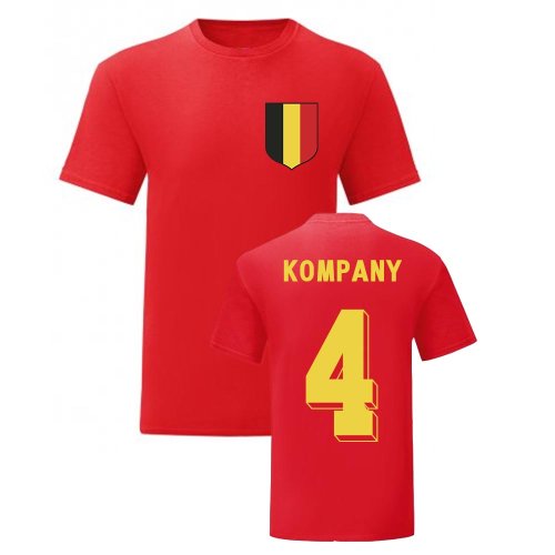 Vincent Kompany Belgium National Hero Tee\'s (Red)