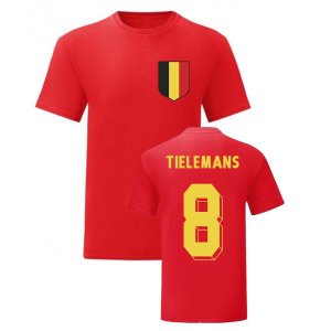 Youri Tielemans Belgium National Hero Tee\'s (Red)