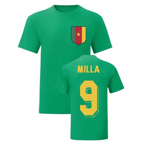 Roger Milla Cameroon National Hero Tee (Green)