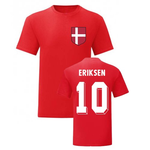 Christian Eriksen Denmark National Hero Tee (Red)