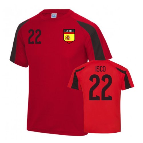 Spain Sports Training Jersey (Isco 22)