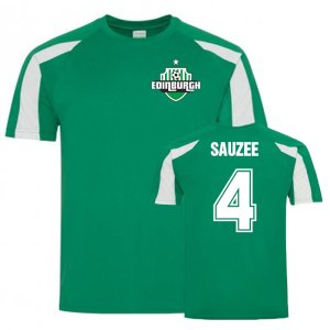 Franck Sauzee Hibs Sports Training Jersey (Green) Franck Sauzee Hibs Sports Training Jersey (Green)