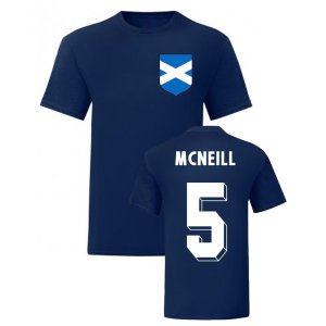 Billy McNeill Scotland National Hero Tee (Navy) Billy McNeill Scotland National Hero Tee (Navy)