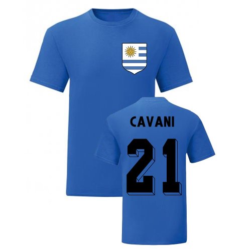 Edinson Cavani Uruguay National Hero Tee (Blue)